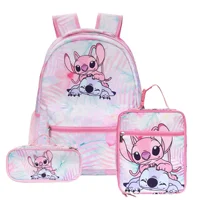 Stitch Primary School Bag Children's Cartoon Backpack Backpack Boys Girls Anime Kawaii Cartoon School Bag Mochila 5