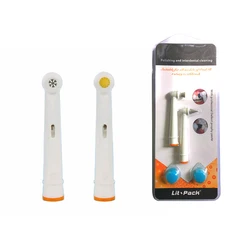 Electric Toothbrush Polished Head Replacement for Oral B Electric Toothbrush Teeth Whitening Remove Stain Oral Health 2Pcs/Pack