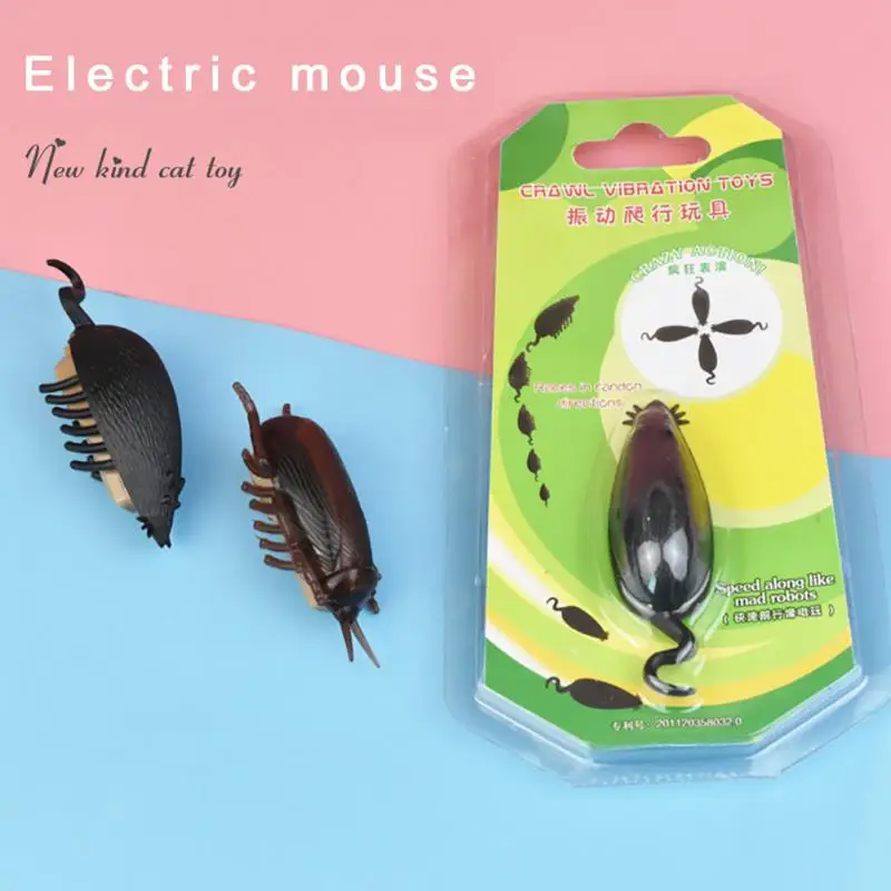 

Simulation Toys For Cats Electronic Mouse Cockroach Interactive Kitten Toy Funny Cat Emulation Insect Toys Pet Supplies Cats Toy