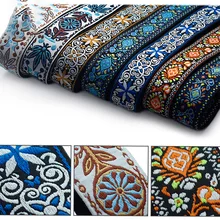 

Adjustable Embroidered Pure Cotton Guitar Strap Soft Widening And Thickening For Folk/electric/Classical /acoustic Guitar Bass