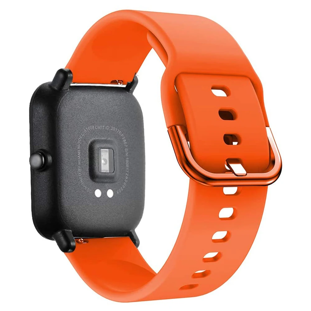 Pulseira de silicone para Amazfit Bip, Watch Band, Acessórios de pulseira, GTS 2, 3, 4 Mini Strap, GTR 2, 3, 4, 42mm, 20mm, 22mm