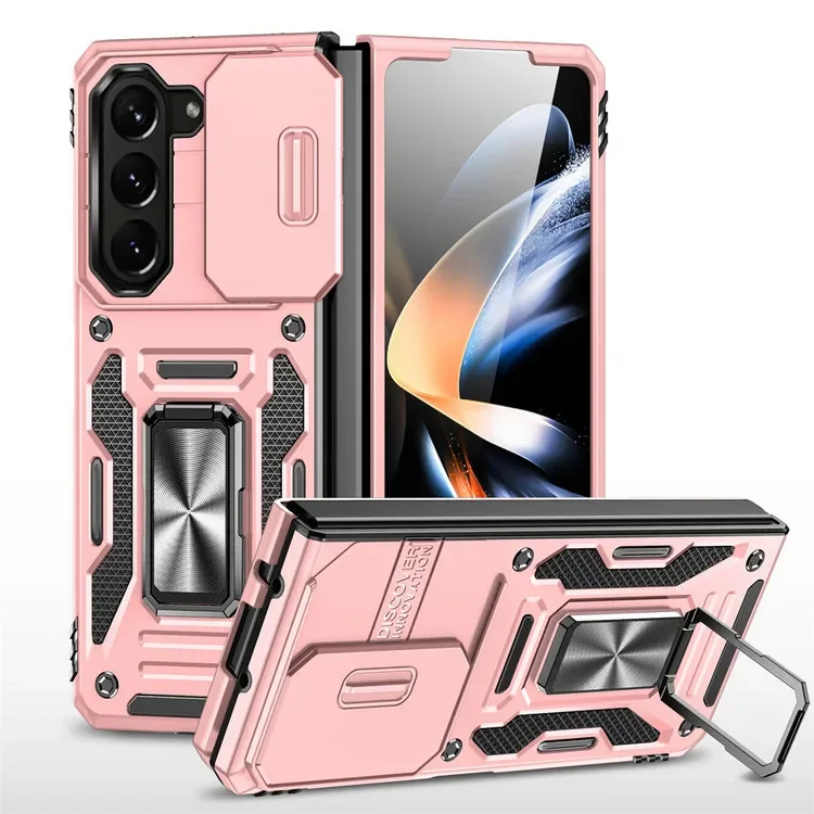 Shockproof Slide Lens Ring Case - Enhanced Protective Back Cover for Samsung Galaxy Z Fold Series