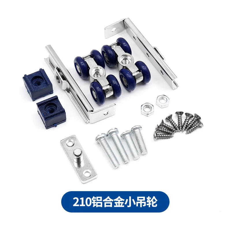 Kit 4 Pulegge Per Porte Scorrevoli - Ruote In Ottone Con Frenaggio | Per Armadi E Mobili - Foto 4