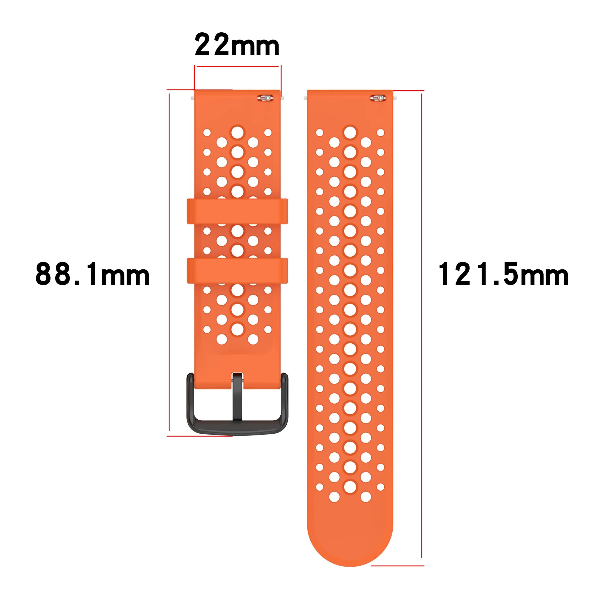 Silicone Watchband with Case - Soft Strap for Smartwatch Wristbands