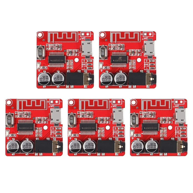 AIAI 5Pcs MP3 Bluetooth 4.1 Amplifier Module Mini MP3 Lossless Decoder Board Car Speaker Amplifier Board WAV+APE+FLAC+MP3