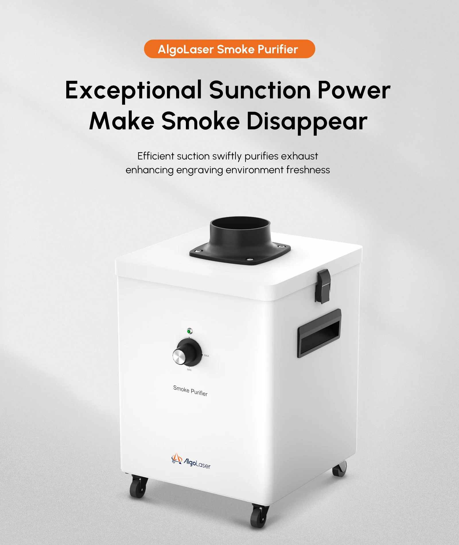 AlgoLaser Laser ALSP1.0 Desktop Smoke Purifier Purification Cleaner Low Noise Suits for Various Brands Laser Engraver