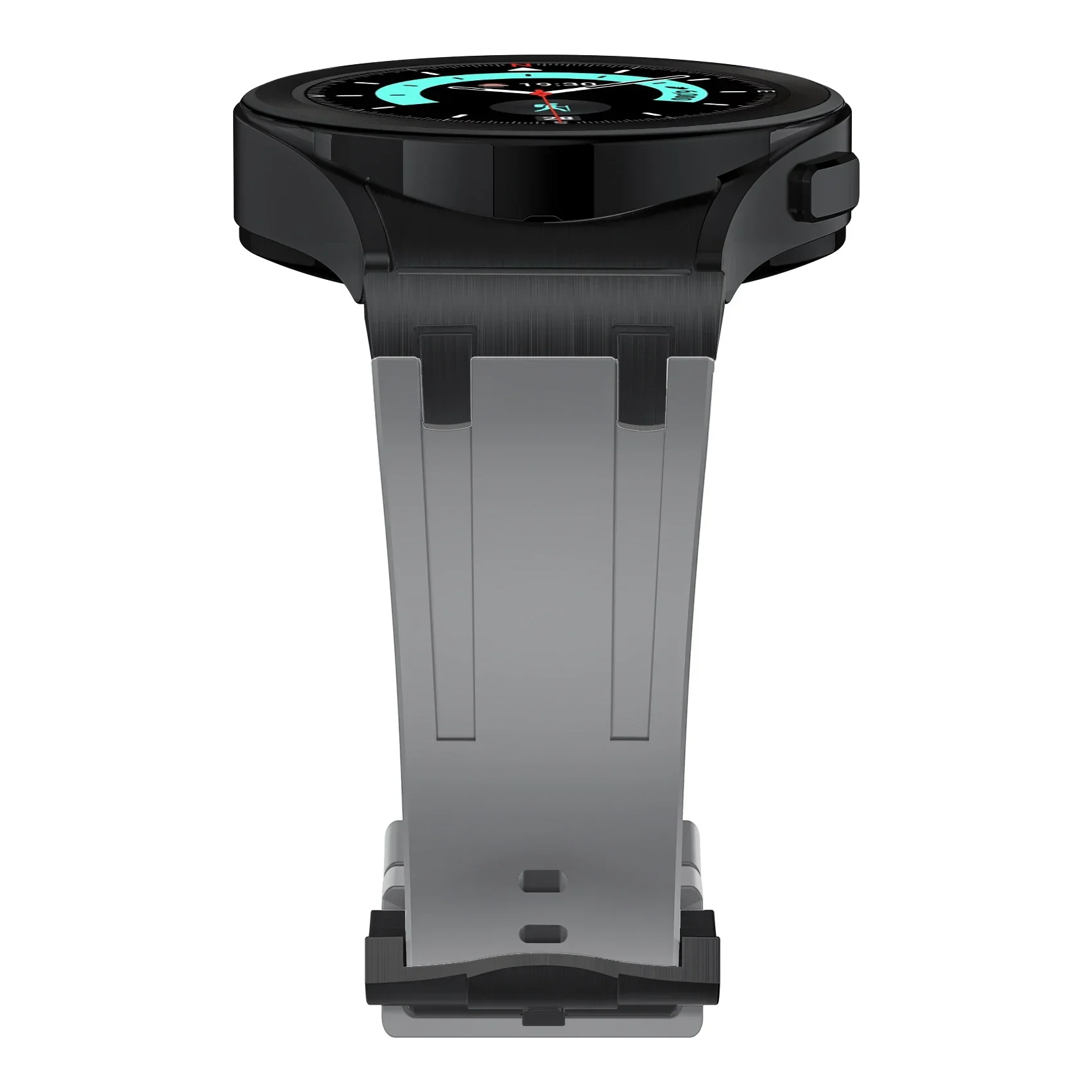 Liquid Silicone+Metal Strap for Samsung Galaxy Watch 6 5 4 40mm 44mm Modification Kit Belt for Watch 6/4 Classic 47mm 46mm Band