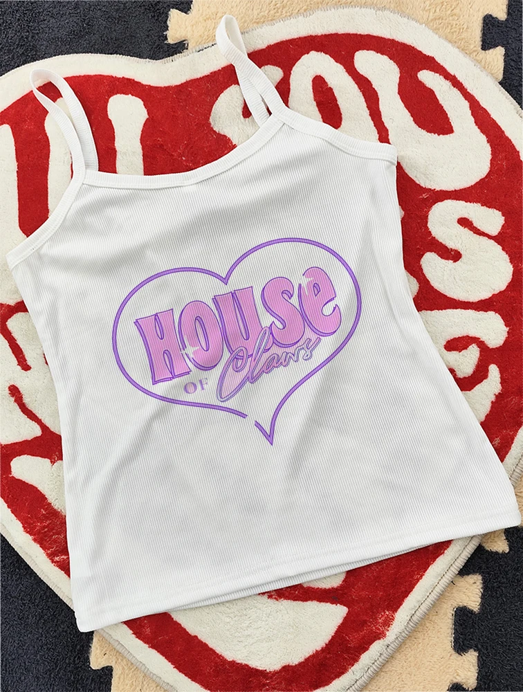 Short-sleeved T-shirt women's summer new fashion sweet spice print design sense short slim-fit top