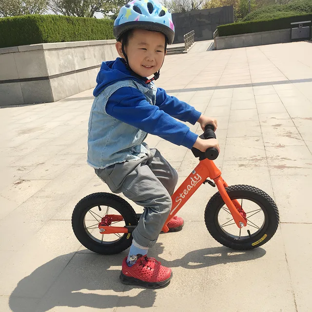 LazyChild Kids Balance Bike 12inch Aluminum Alloy Skate Bike No Pedals Height Adjustable Bicycle Riding Birthday Gift For Child 5