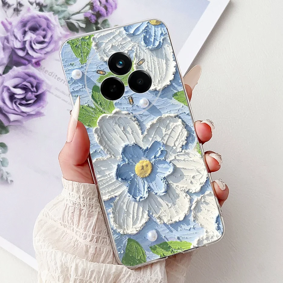 Beautiful Flowers Painted Soft Silicone Case - Enhanced Protection