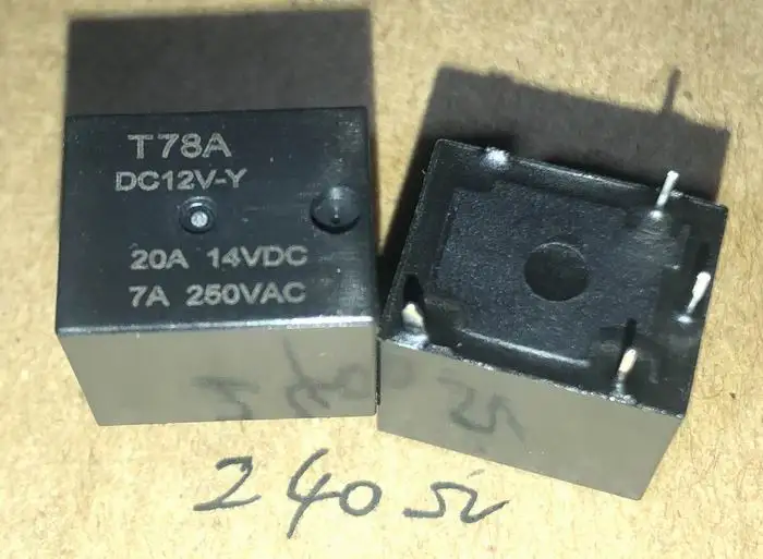2 relais mini YYH T78-12V-Z ORIGINAL DIP-5 10A 24V 12v C OFQ 