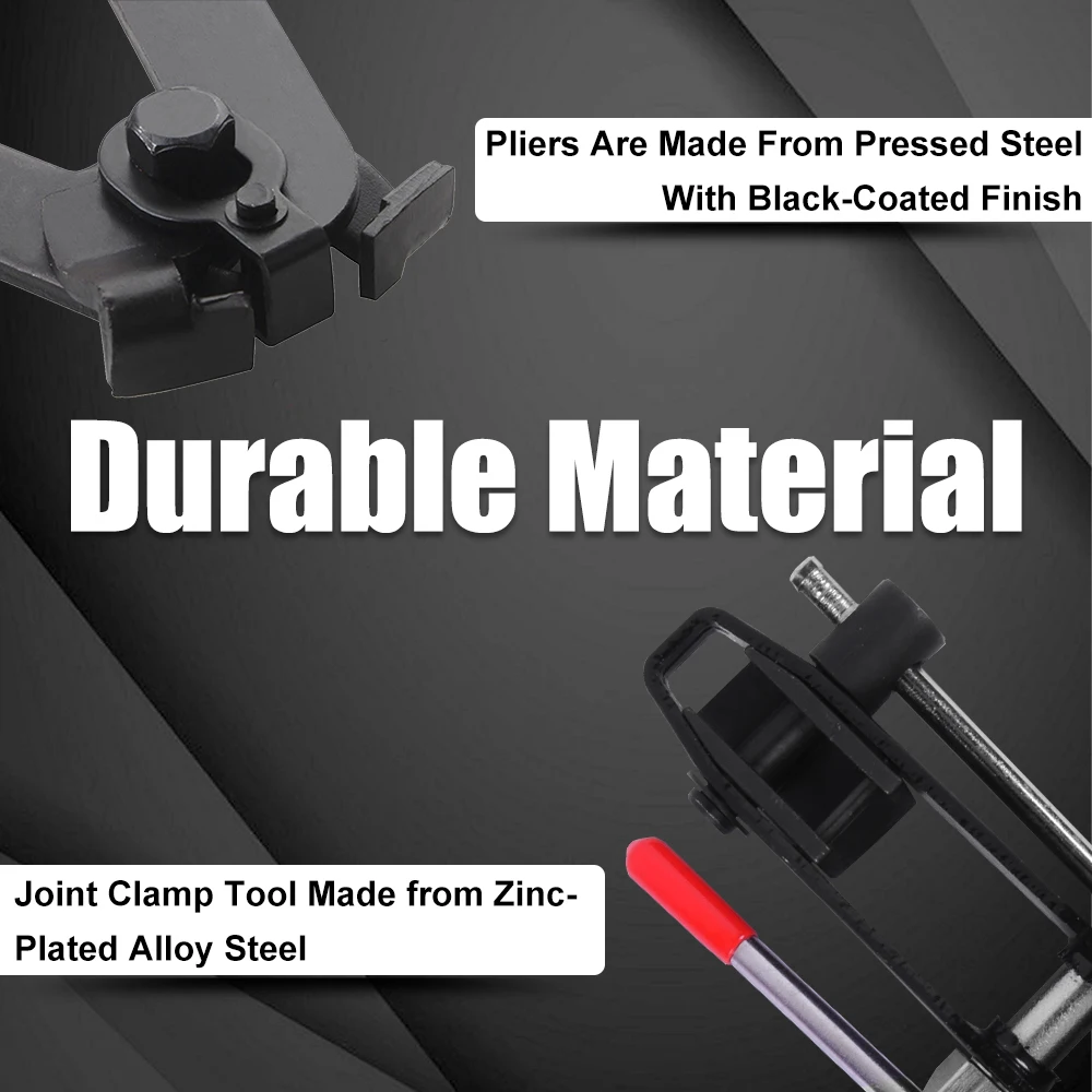 CV Joint Crimp Clamp Pliers Set Stainless Steel Car Banding Tool Ear Boot Tie Pliers or CV Boot Clamps for Auto