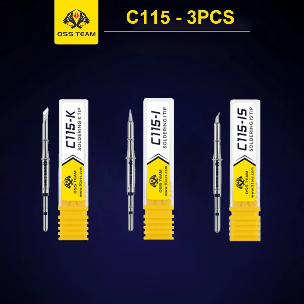 OSS C115 C210 C245 Super Fine series Soldering Iron Tips for T80 HS02 soldering