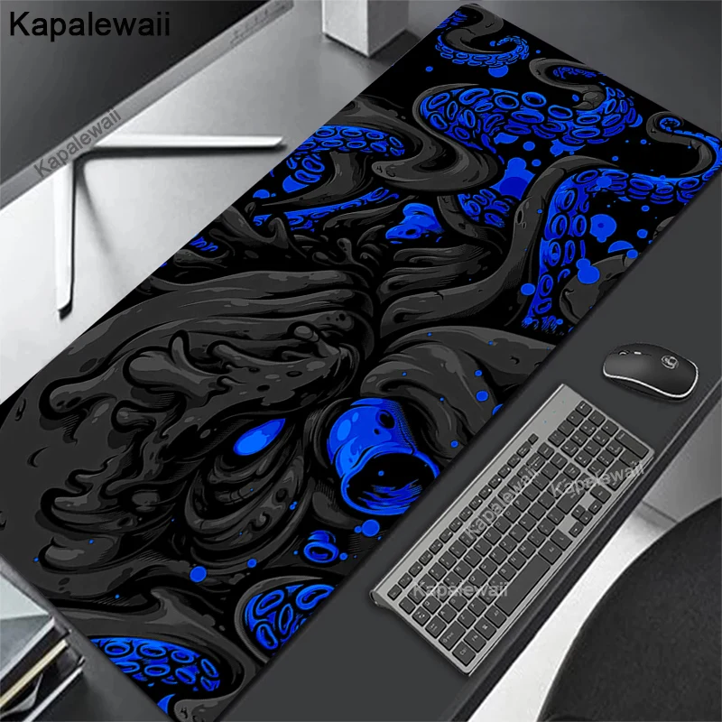 thumbnail image 1 of Oni-alfombrilla grande para ratón de juegos, tapete japonés negro para mesa de escritorio, alfombrilla grande para ratón XXL 90x40, alfombrilla para teclado y ratón, empresa 100x50, 1 of 5