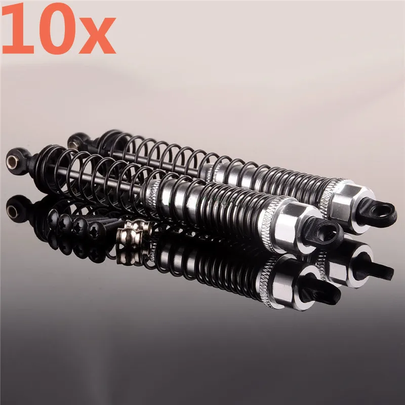 10pcs Rc Cars Alum Rear Oil Shock Absorber 128mm K949011 For 1/10 Scale Models Remote Control