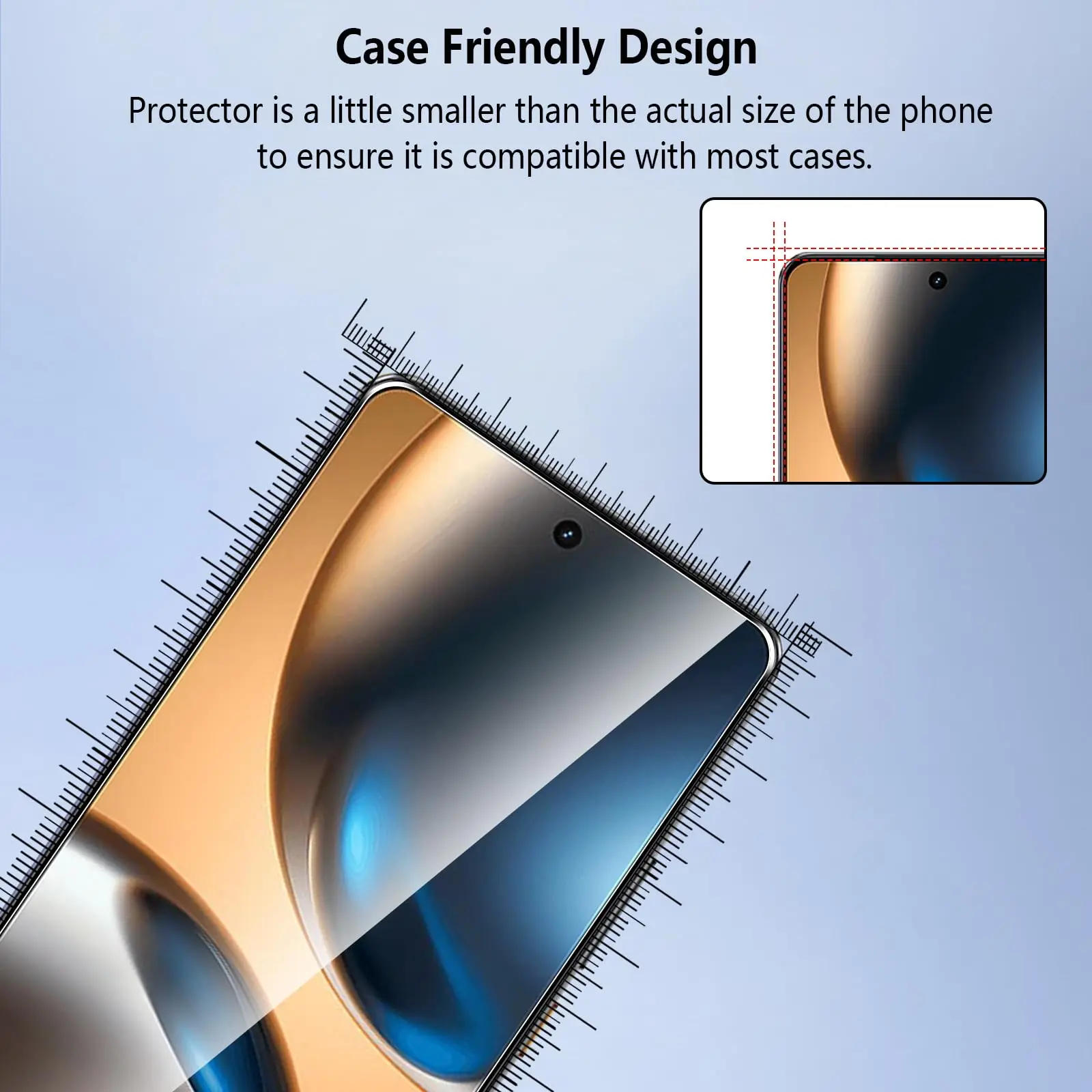 Premium Tempered Glass Screen Protector - HD Clear, Anti-Scratch, Case Friendly