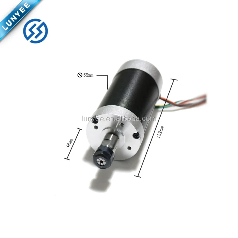 

500W Collet 55mm Diameter 12000rpm BLDC Spindle Motor and MACH3 Driver&mount Bracket CNC Kits