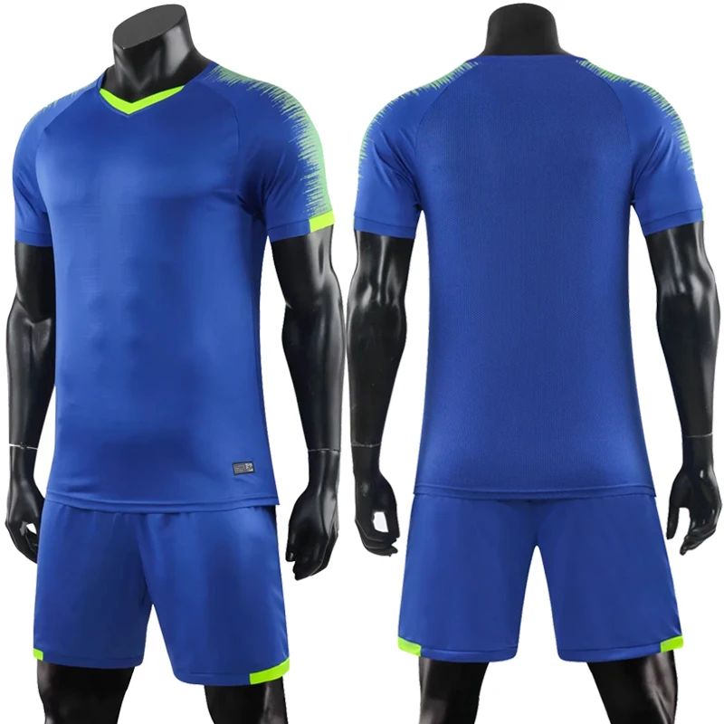 9 Colrs Blank Adult Kids Soccer Jersey Set Football Kit Men Child Futbol Training Uniforms Set De Foot Team Customized