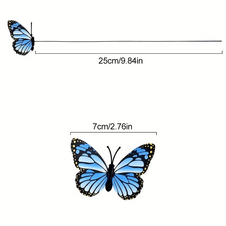 10pcs 3D artificial butterfly indoor flower basket vase outdoor courtyard garden party wreath decoration