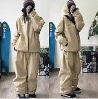 John snow 2025 New Male female couple Single and double board Ski suit set Loose type waterproof keep warm Ski pants ski jackets - Image 3