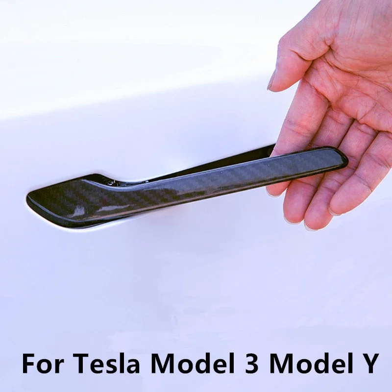

4 шт./комплект, защитные наклейки на ручки автомобиля Tesla Model 3