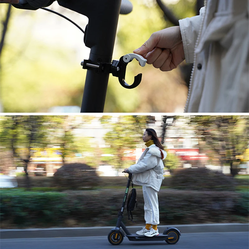 Electric Scooter Front Hanger Hook Aluminum Bags Double Hook for Ninebot Max G30 Scooter Hanger Gadget Claw Scooter Parts