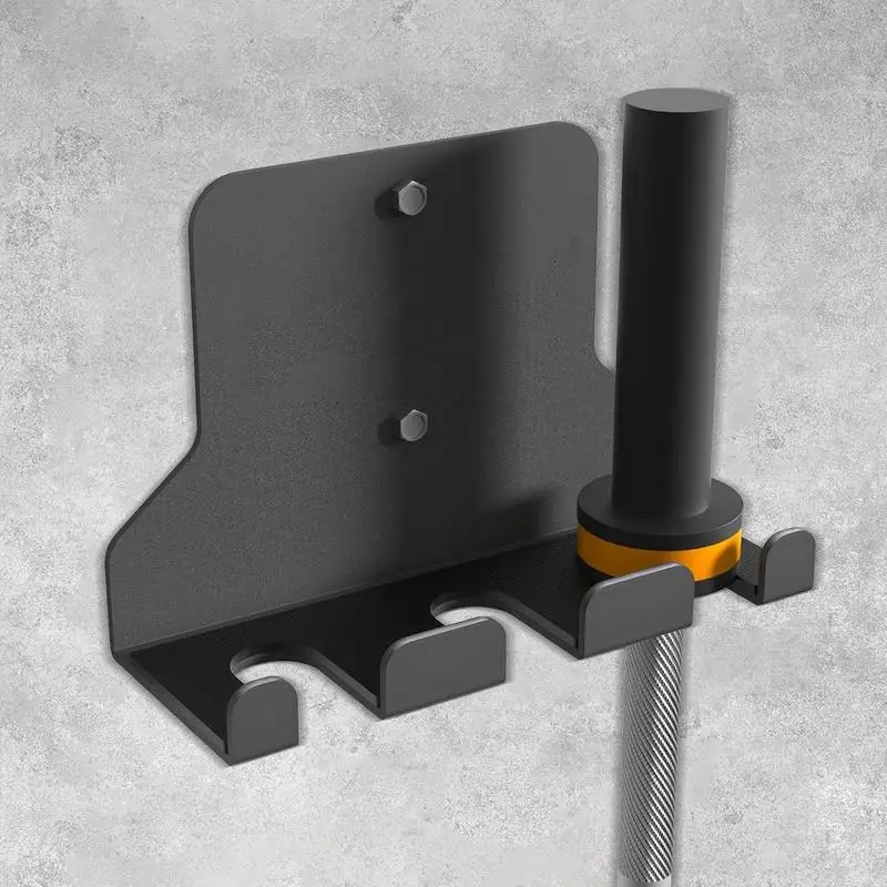 Weight Lifting Accessories Gym Exercise Equipment Barbell Holder Vertical Gym Barbell Holder Space Saving Powder Coated Storage For Barbells Row Handles Bats Tools Bands