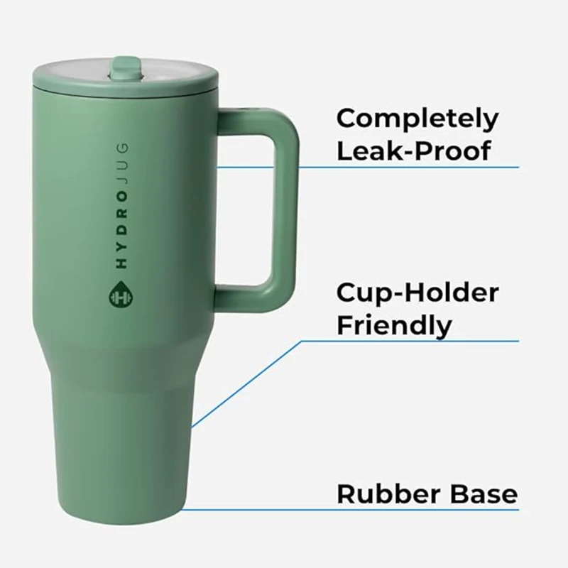 Tumbler Cup Beer Stainless Steel Cup HydroJug Traveler 32OZ/40OZ tumbler Straw Lid Stainless Steel 30oz/40oz Vacuum Insulated Car Mug Double Wall Thermal Iced Travel