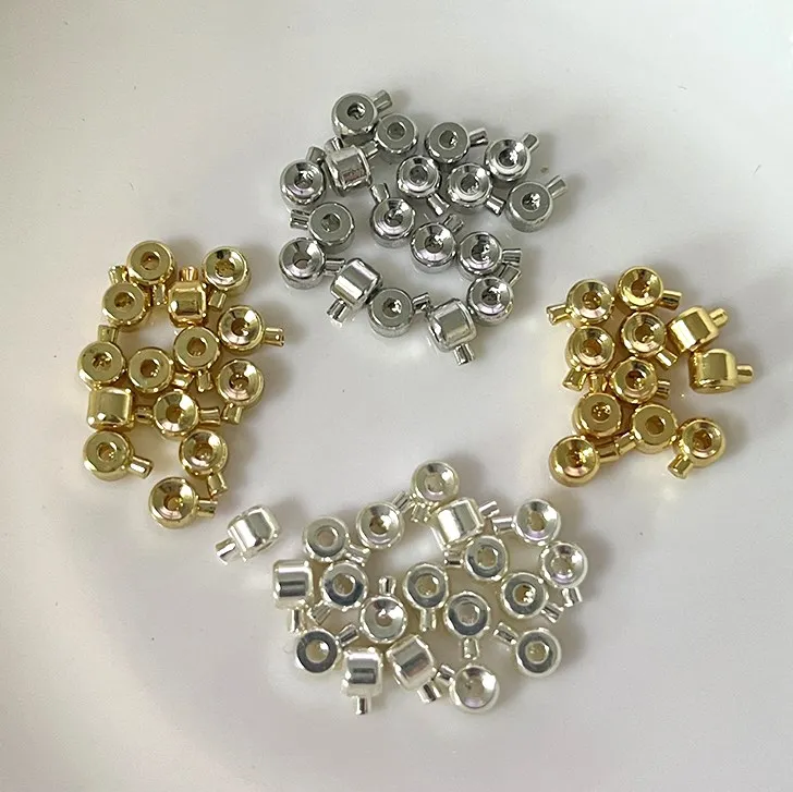 3,2mm Messing Crimp perlen lose Rondelle Spacer Perlen Crimp Charms Zubehör für Armband Halskette Schmuck herstellung – Detail 11