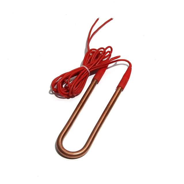 220V 2KW Copper Water Heater Element Electric Submersible Heating Pipe  Fully Sealed Waterproof for Swimming Pool - AliExpress