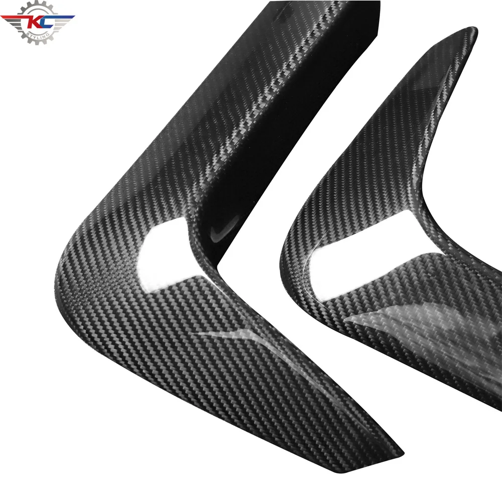 M3 M4 Rear Lip Splitter Splitters Flaps Apron Winglets for BMW F80 M3 4 Door F82 F83 M4 2 Door 14-17 Genuine Carbon Back Corner