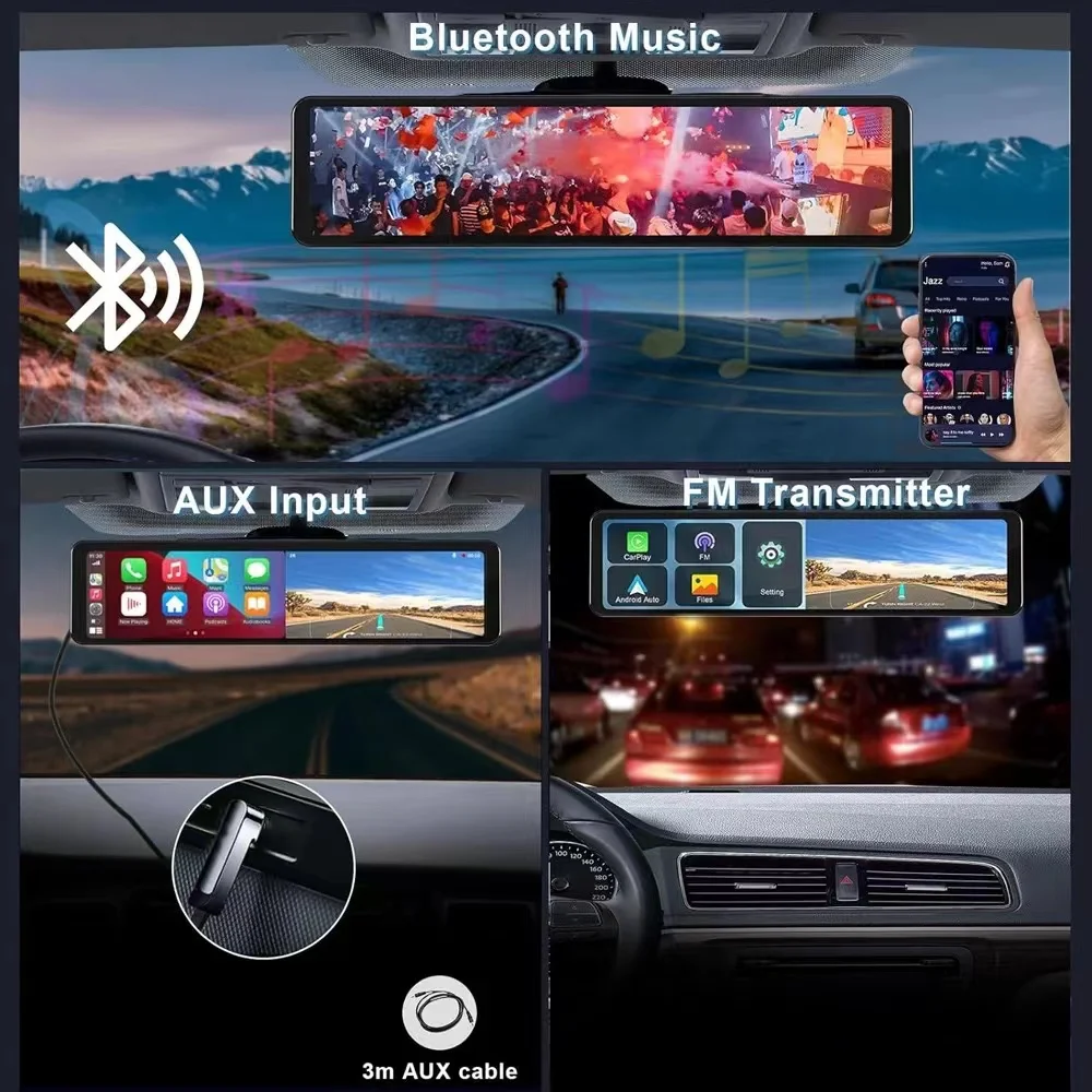 كاميرا لوحة القيادة مقاس 12 بوصة بدقة 4K (3840*216...