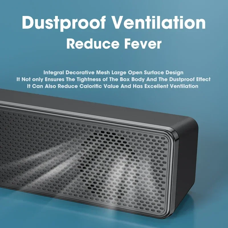 Bluetooth Speaker Computer Speaker Desktop Speakers NewHome Theater Sound System Bluetooth Speaker 4D Surround Soundbar Computer PC For TV Music Box Subwoofer Stereo Desktop Laptop