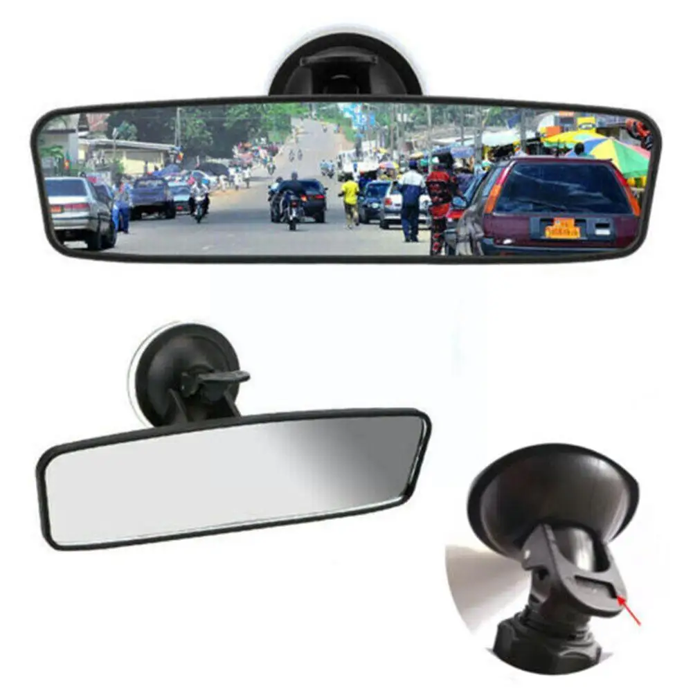 

Universal Car Rear View Suction Cup Mirror Learner Wide-angle Driver Mirror Rearview Glass Safety Interior Car Accesories J6W1
