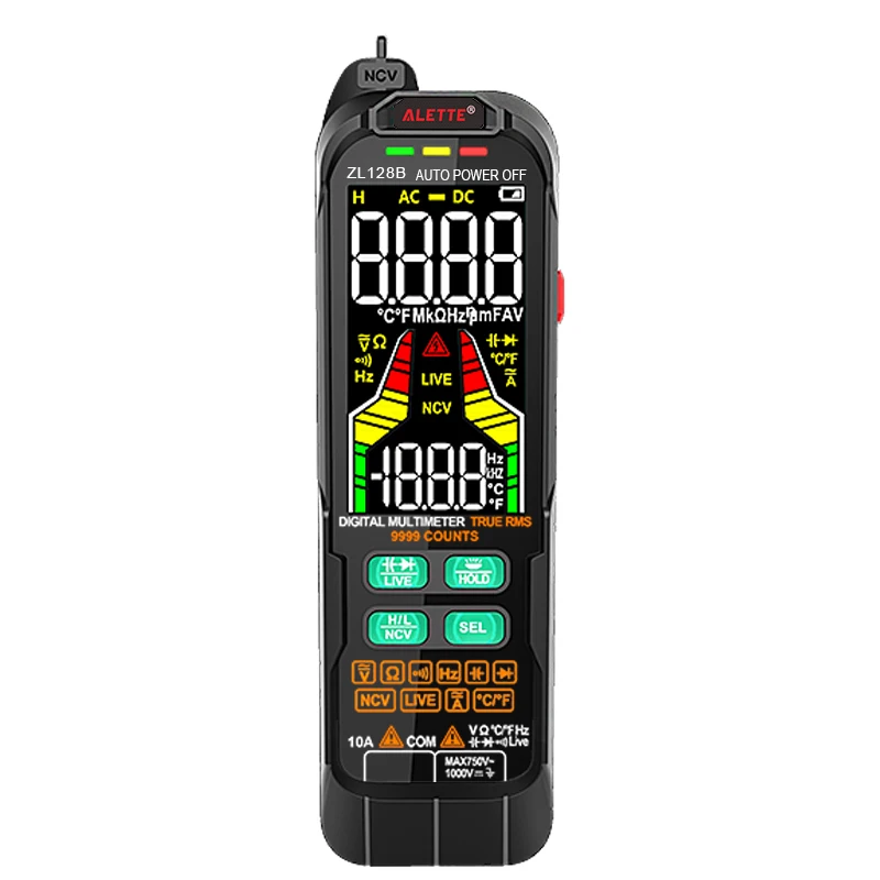 

Digital Multimeter Pen Type Meter Smart DC AC Voltmeter Auto range Voltage Resistance Capacitance True RMS Continuity NCV Tester