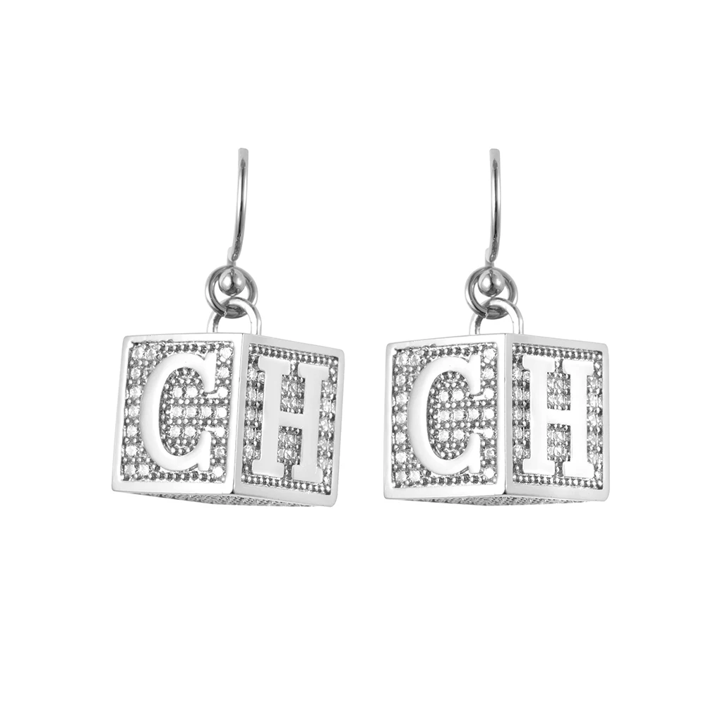 

CILMI HARVILL CHHC Classic high-quality crystal gold-plated brass aristocratic temperament series earrings