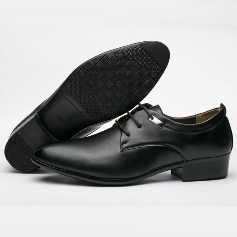 Mens Shoes Elegant Leather Men Shoes Italian Formal Dress Male Footwear Luxury Brand Fashion Moccasins Office Working Oxford Shoes for Man