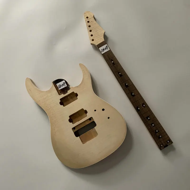 

Набор для гитары CN019 + CB019 Unfinish Floyd Rose, наборы гитар из липы, флам, верхний корпус и клен с Сапеле, 5-слойный шейный, товар в наличии