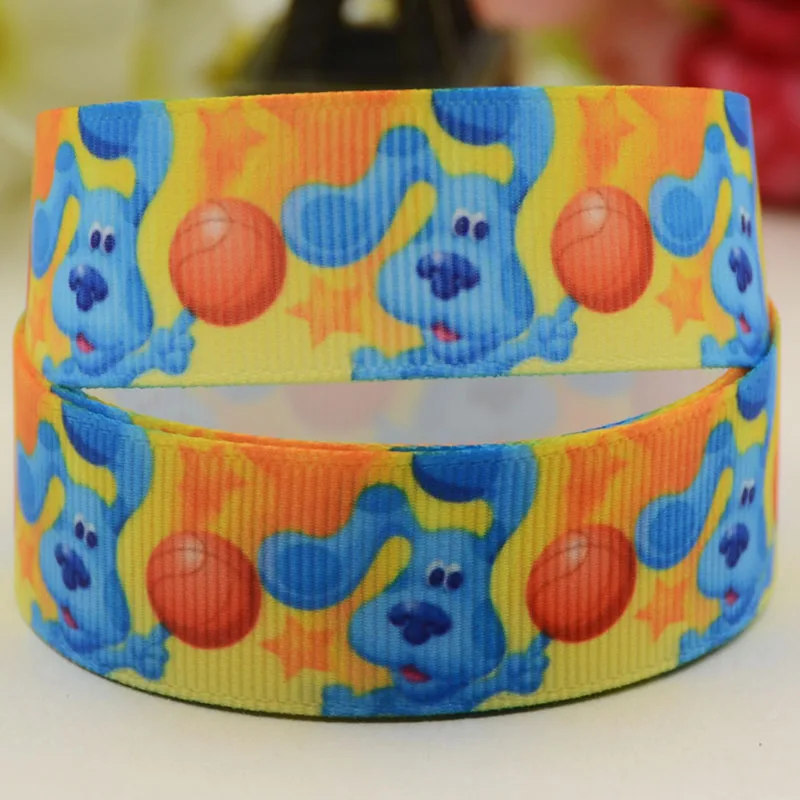 22Mm 25Mm 38Mm 75Mm Blues Clues Personaggio Dei Cartoni Animati Stampato Nastro Del Grosgrain Decorazione Del Partito 10 Yards X-05207