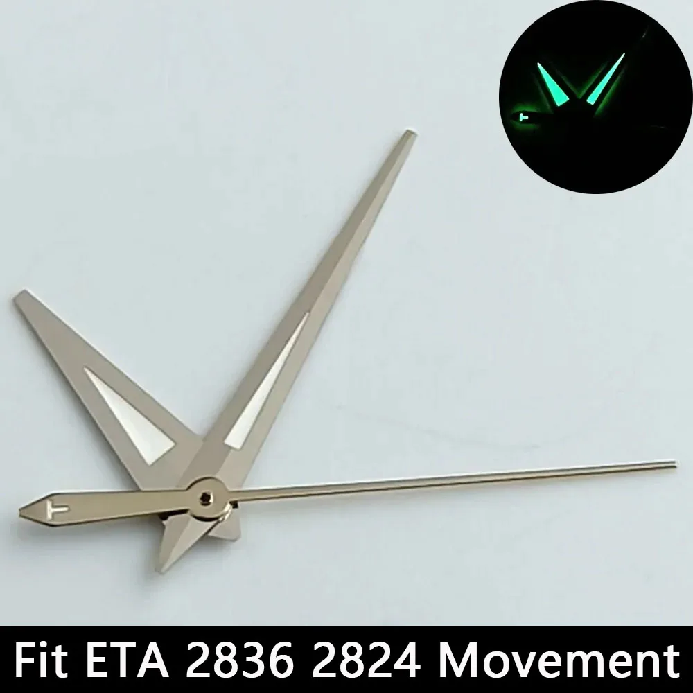 Silver/Gold Luminescent Watch Hands