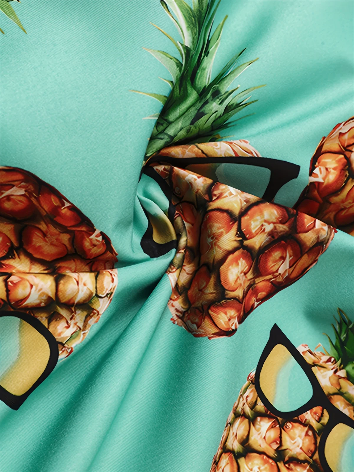 Boy's Shirt Pineapple Pattern Hawaii Shirt Boy Short Sleeve Casual Clothes Button up Loose Breathable Tops Summer Holiday boys shirts