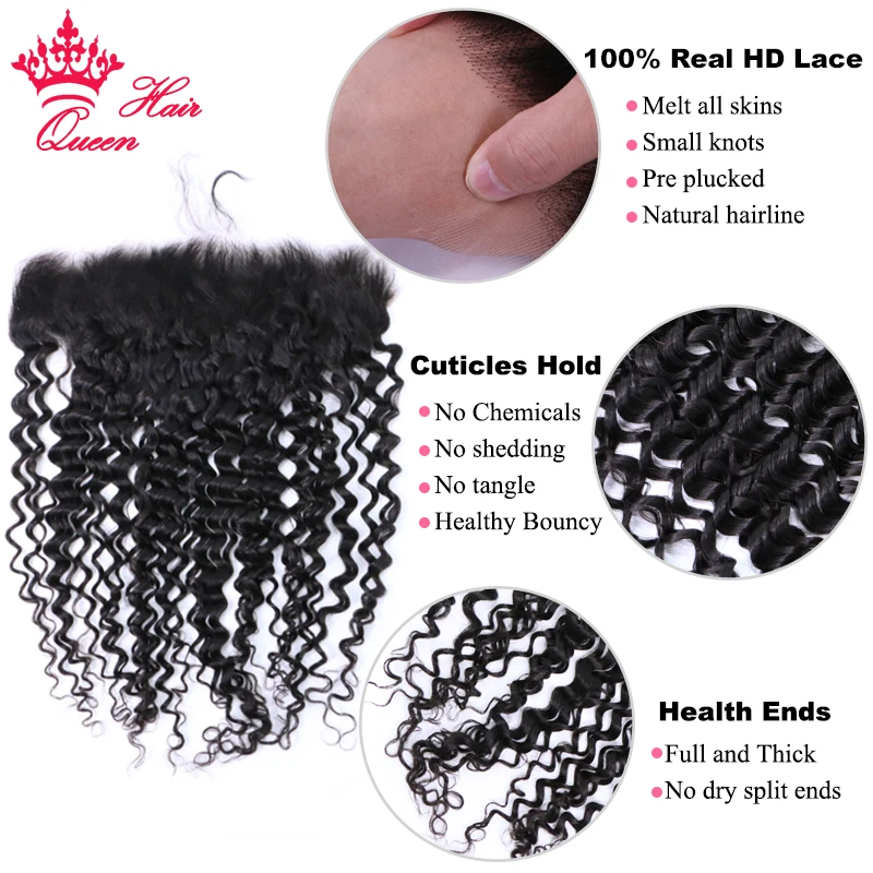 Top Quality Hair Bundles With HD Lace Frontal Melt Skins Brazilian Raw Human Hair Extensions HD Lace Closure With Bundles