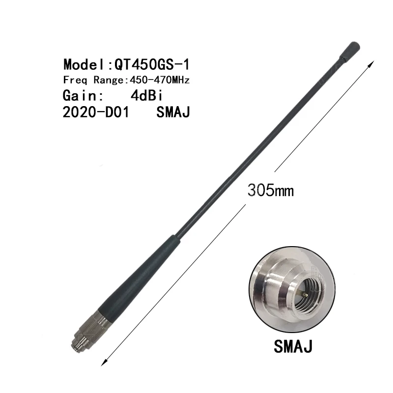 QT450GS-1 GPS RTK Antenna for Hi-Target External Radio 450-470MHz SMA Male Connector 4dbi Gain