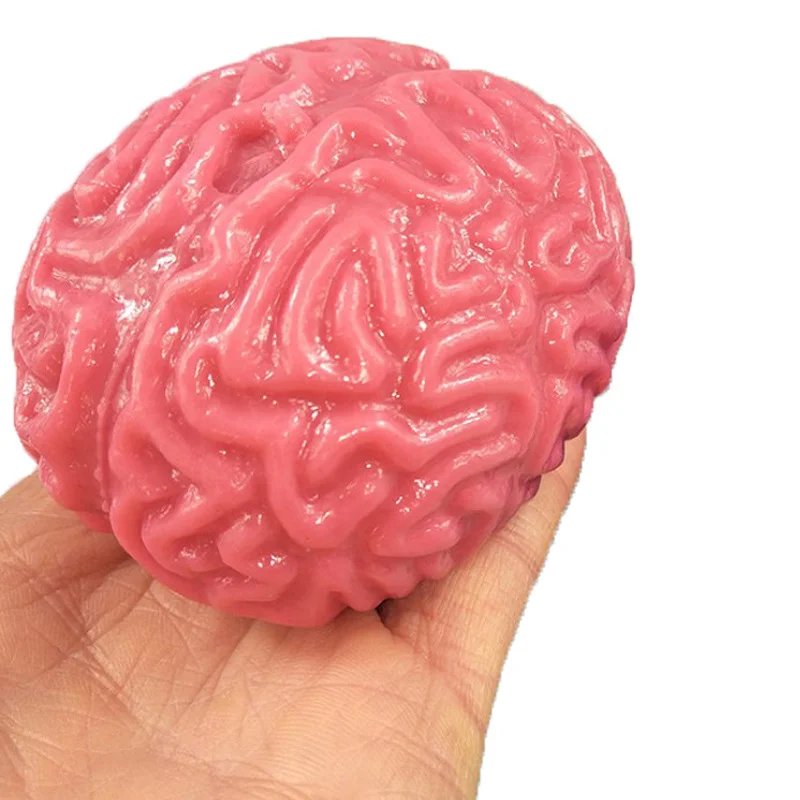 Novelty Squishy Brain Toy Squeezable Fun Toys Relieve Stress Ball Cure Toy Cartoon Animal Squeeze Nostress Toy Kids Adults Toy 2