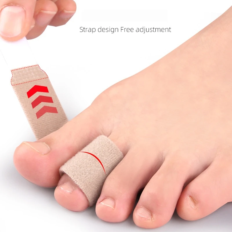 2Pcs Elastic Toe bandage Finger Divider Day night Use Orthotics Toe Bone Thumb Adjuster Men Women Middle toe stretcher