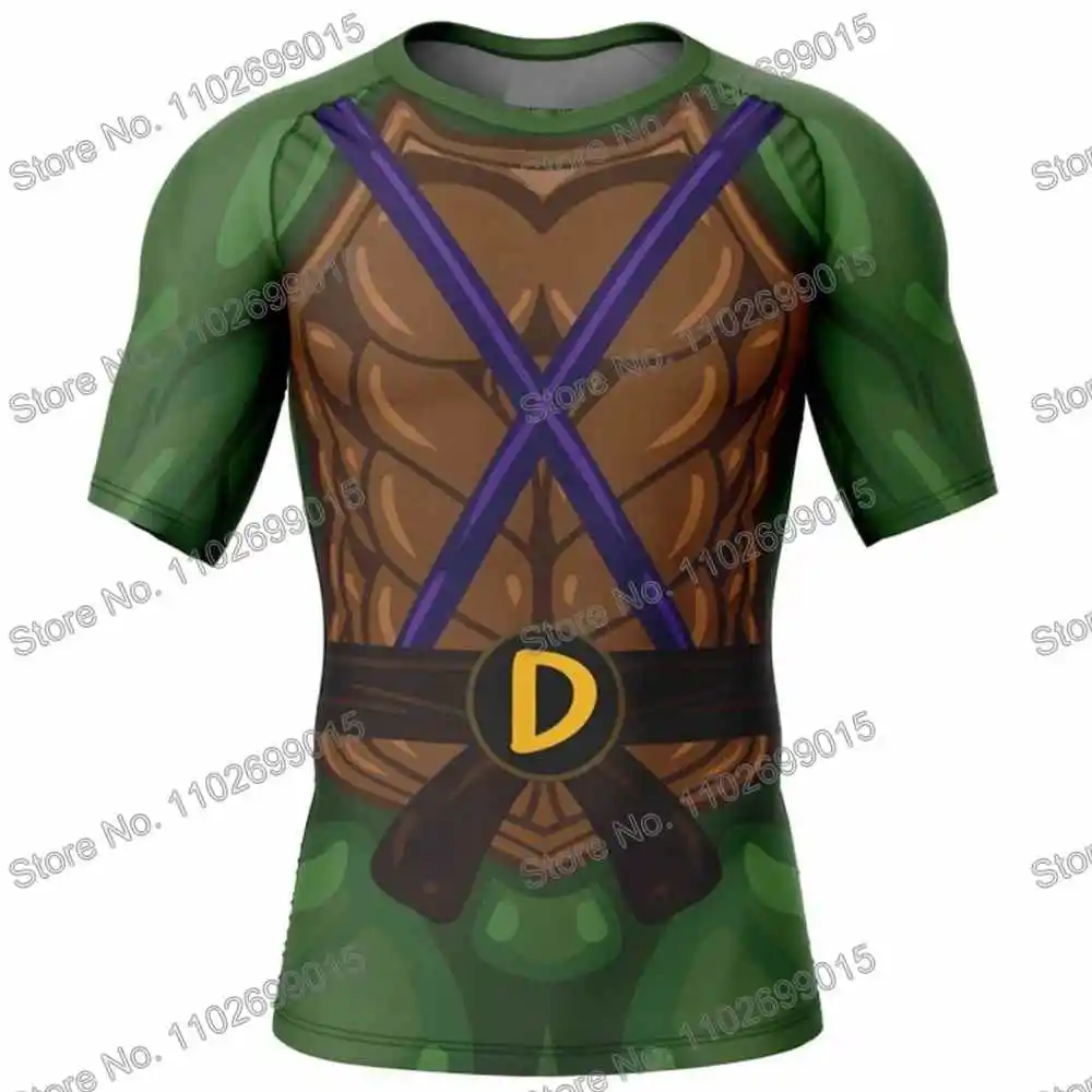Turtle Rash Guard Surf Clothing BJJ MMA Men Short Sleeve Diving T-Shirt Tight Swimwear Summer Beach Floatsuit Women GYM Tops