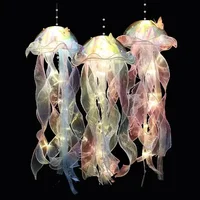Gradient Jellyfish Light Decoration LED Light Festival Pendant Courtyard Lighting Handmade Light Small Night Light 1
