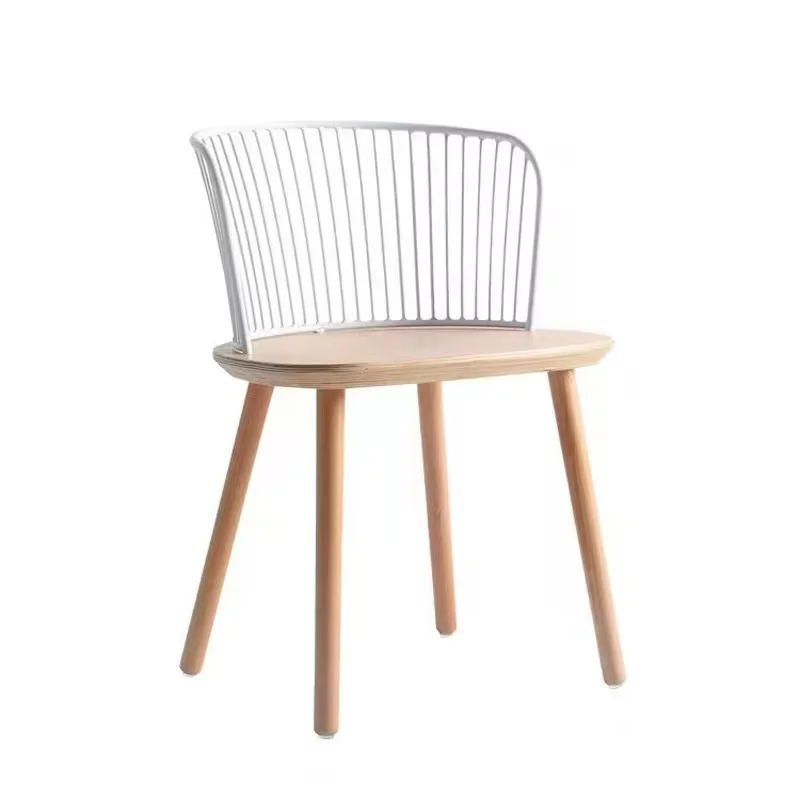 Luxury Light Style Restaurants Cafe Metal Chair for Bubble Tea Shops Hotels Malls Table and Chairs Set