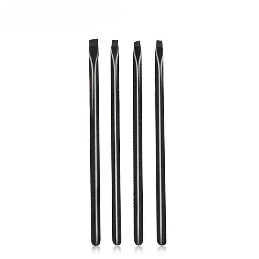 4pcs 블레이드 메이크업 브러쉬 각진 얇은 눈썹 브러쉬 플랫 파인 아이 라이너 브러쉬 전문 라이너 브로우 메이크업 도구