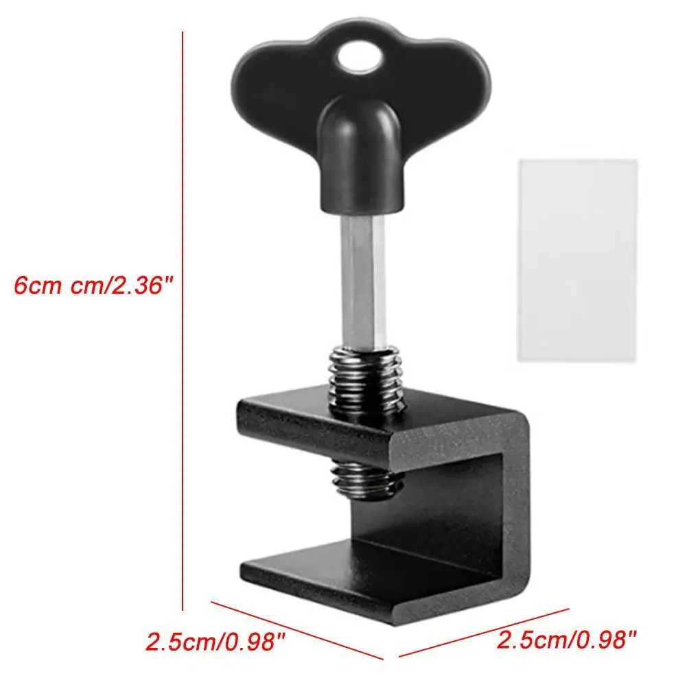Description Picture 6 of itemSliding Sash Stopper Cabinet Locks Adjustable Sliding Window Lock Anti-theft Door Stop Aluminum Alloy Door Frame Security Lock